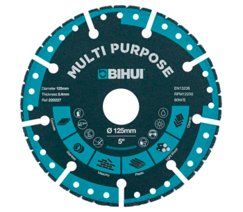 Disc de tăiat cu diamant BIHUI DSBS125 125mm Segmentat Ceramică/Porțelan/Marmură photo