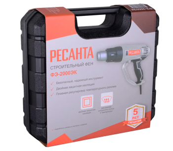Suflantă de aer cald RESANTA ФЭ-2000ЭК 2000w 550°C photo 6