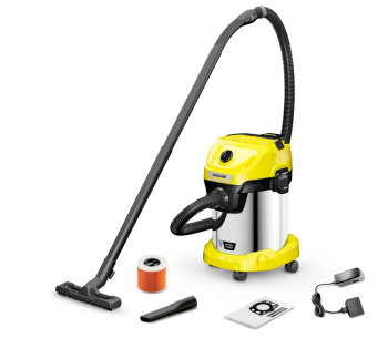 Пылесос аккумуляторный KARCHER WD 3-18 S Battery Kit V-17/20 18V 2.5AH 17L photo