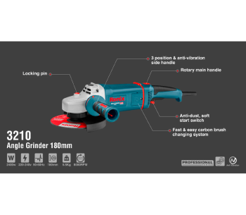 Угловая шлифмашина RONIX 3210 2400вт 180мм photo 6