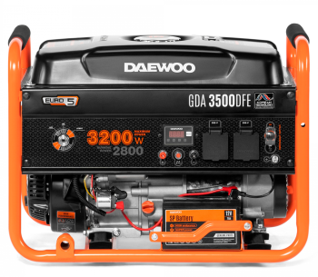 Generator electric DAEWOO GDA 3500DFE 3.2kw Benzină/Gaz AVR photo 3