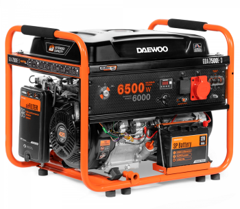 Generator electric DAEWOO GDA 7500E-3 6.5kw Benzină AVR photo