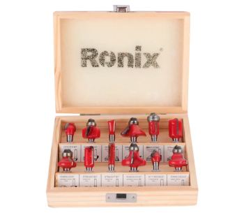Набор 12 фрез по дереву RONIX RH-5341 4-45мм Ø6 мм photo 1