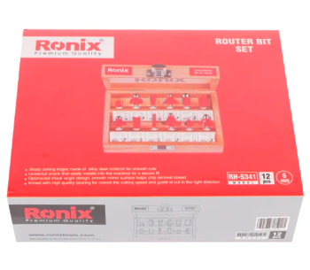 Набор 12 фрез по дереву RONIX RH-5341 4-45мм Ø6 мм photo 4