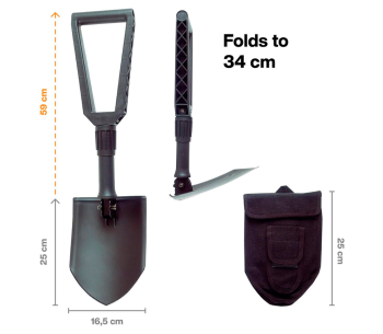 Складная штыковая лопата FISKARS 1000621 590мм photo 0