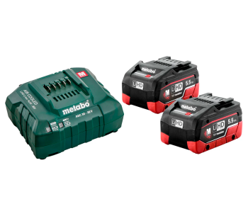 &Icirc;ncărcător cu 2 acumulatoare METABO Basic Set 2 x LiHD 145w 12-36V 8A photo