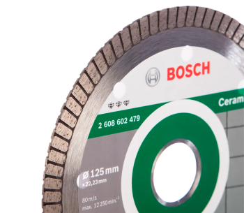 Алмазный отрезной диск BOSCH Ceramic Extraclean 2608602479 125мм Турбо Керамика photo 0