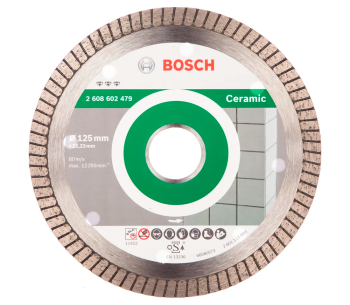 Алмазный отрезной диск BOSCH Ceramic Extraclean 2608602479 125мм Турбо Керамика photo