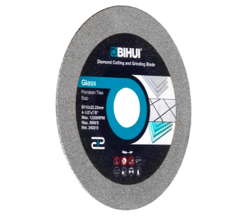 Disc de tăiat cu diamant BIHUI DPG115 115mm Solid Ceramică/Porțelan/Marmură photo 2