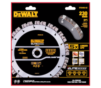 Алмазный отрезной диск DEWALT DT20462-QZ 230мм Сегментированный Бетон/Камень/Кирпич photo 0