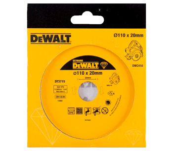 Алмазный отрезной диск DEWALT DT3715 110мм Сплошной Мрамор/Гранит photo 0