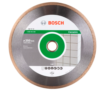 Disc de tăiat cu diamant BOSCH Professional for Ceramic 2608602539 250mm Solid Ceramică photo