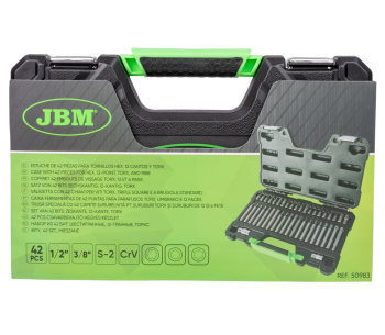Набор бит JBM-50983 Spline/HEX/TX 30/75мм photo 3