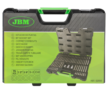 Набор бит JBM-52550 Hex/Torx/RIBE/XZN 30/75мм photo 3