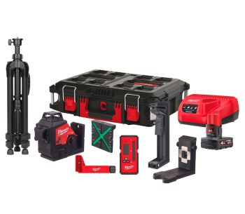 product Лазерный уровень MILWAUKEE M12 3PLKIT-401P 3луча 38/100m