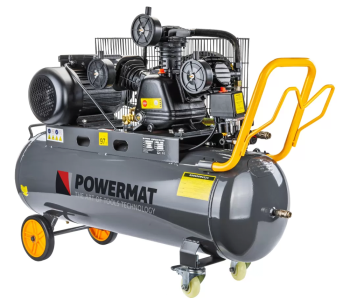 Компрессор POWERMAT PM-KO-100T-230V 650л/мин 100л photo 1
