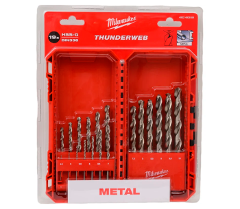 Набор сверл по металлу MILWAUKEE 4932493869 1-19мм HSS-G photo