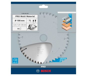Disc pentru fierastrau electric BOSCH MultiMaterial 190mm 2.4mm photo 0