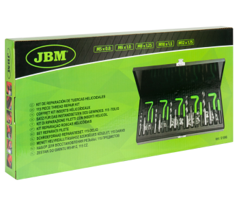 Набор метчиков JBM-51896 M5-M12 0.8-1.75 photo 3