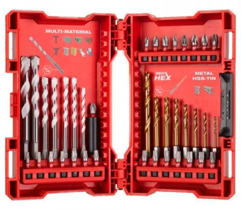 Set de burghie și biți MILWAUKEE Perfect Match Drilling 4-10mm HSS-G photo 1
