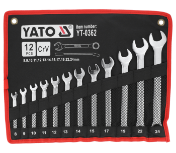 product Набор 12 комбинированных ключей YATO YT0362 8-24мм