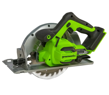 Fierăstrău circular cu acumulator (fără bat) Greenworks GD24CS 185mm 24V photo 0