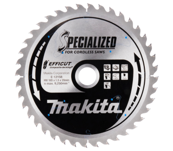 Disc pentru fierastrau electric MAKITA E-12158 165mm 1.5mm Lemn photo