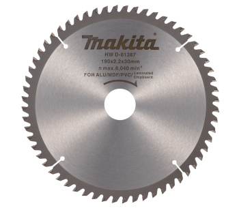 Disc pentru fierastrau electric MAKITA D-81387 190mm 1.4mm Aluminiu photo 0