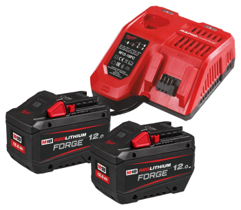 Зарядное устройство + 2 аккумулятора MILWAUKEE M18 FORGENRG-122 150вт 18В 5A photo