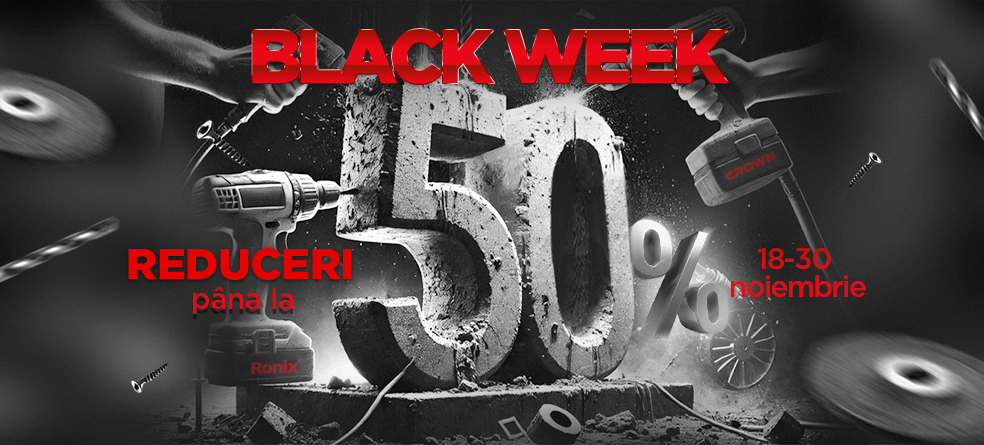 De Black Friday ai până la 50% reducere la instrumente și echipament electric promo