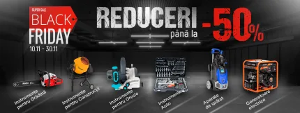 De Black Friday ai până la 50% reducere la instrumente și echipament electric