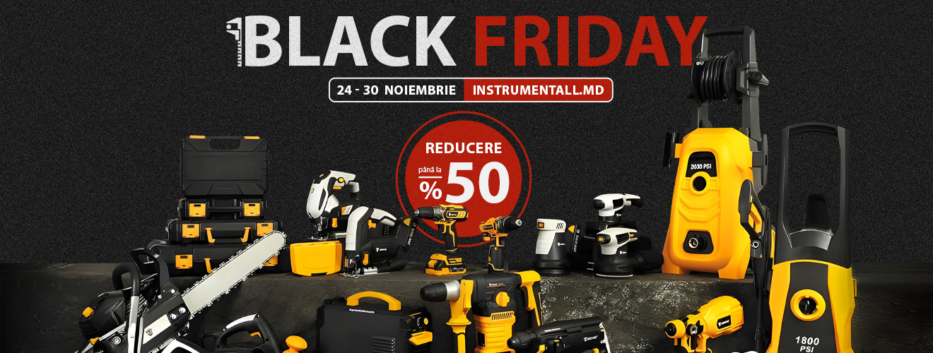 De Black Friday ai până la 50% reducere la instrumente și echipament electric promo