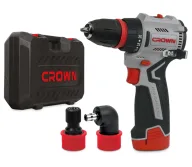 Шуруповёрт аккумуляторный CROWN CT21129HQX-2 BMC 12 В 2 Ач-1