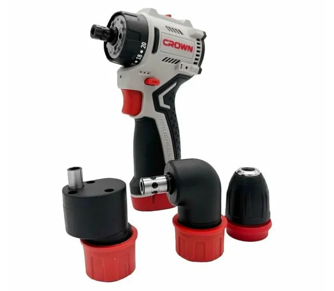 Шуруповёрт аккумуляторный CROWN CT21129HQX-2 BMC 12 В 2 Ач-2