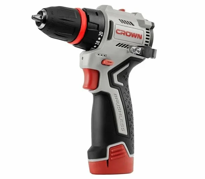 Шуруповёрт аккумуляторный CROWN CT21129HQX-2 BMC 12 В 2 Ач-4