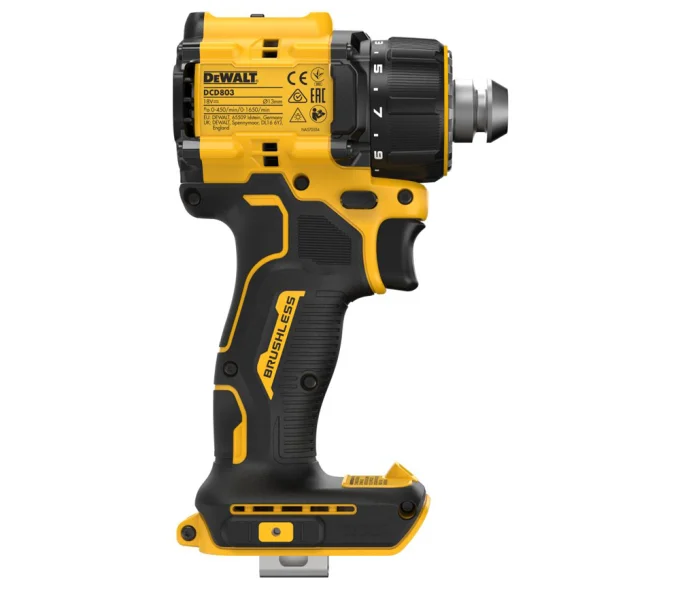 Шуруповёрт аккумуляторный (без АКБ) DEWALT DCD803NT-XJ Multi-Head 18 В-3