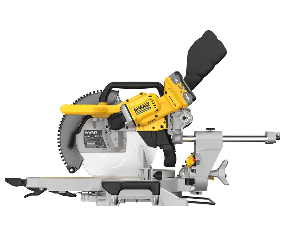 Fierăstrăг circular pentru tăieri înclinate cu acum. 18 V 8 Ah DEWALT DCS782XW2-QW 1600 w 305 mm-2