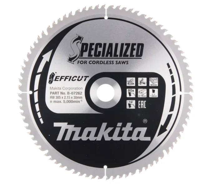 Disc pentru fierastraie electrice MAKITA B-67262 305 mm 2.15 mm Lemn-1