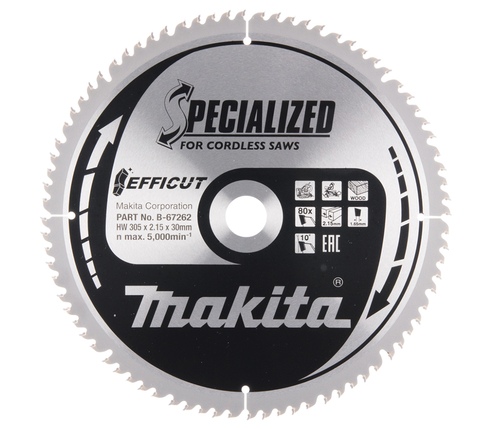 Disc pentru fierastraie electrice MAKITA B-67262 305 mm 2.15 mm Lemn