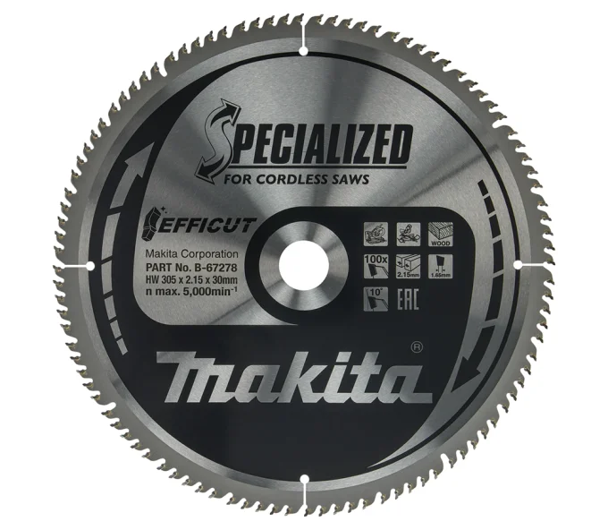 Disc pentru fierastraie electrice MAKITA B-67278 305 mm 2.15 mm Lemn-1