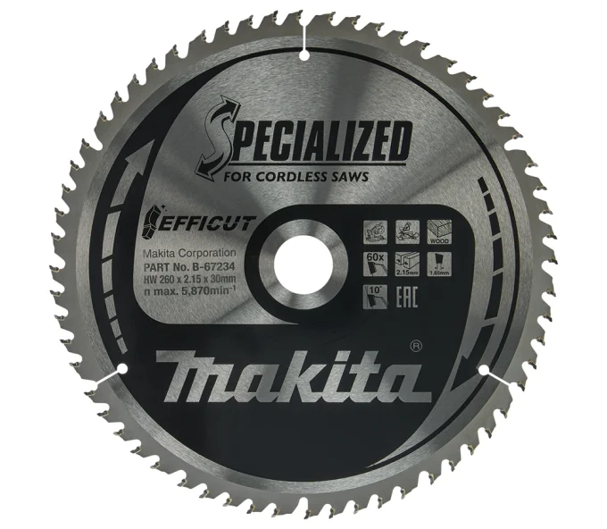 Disc pentru fierastraie electrice MAKITA B-67234 260 mm 2.15 mm Lemn-1