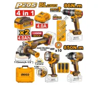 Set de unelte cu acumulator INGCO COSLI251192-1