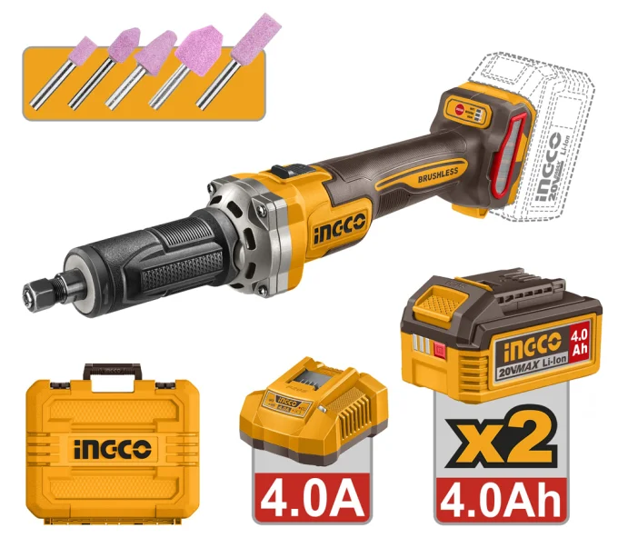 Polizor drept fără fir INGCO CDGLI20012 20 V 4 Ah-1