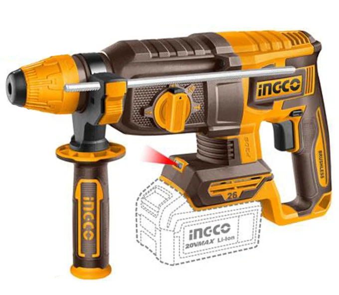 Ciocan rotopercutor cu acumulator INGCO CRHLI262085 2.5 J 20 V 4 Ah-1