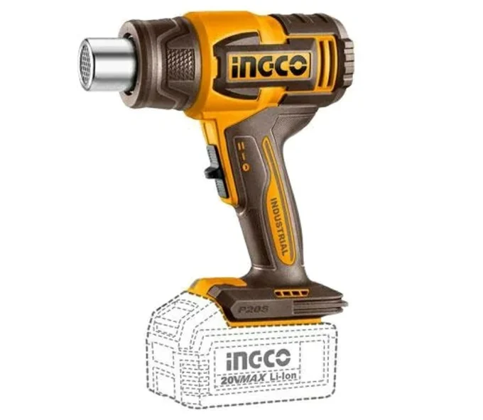 Фен строительный аккум. (без АБК) INGCO HGLI2008 500 вт 580 °C-1