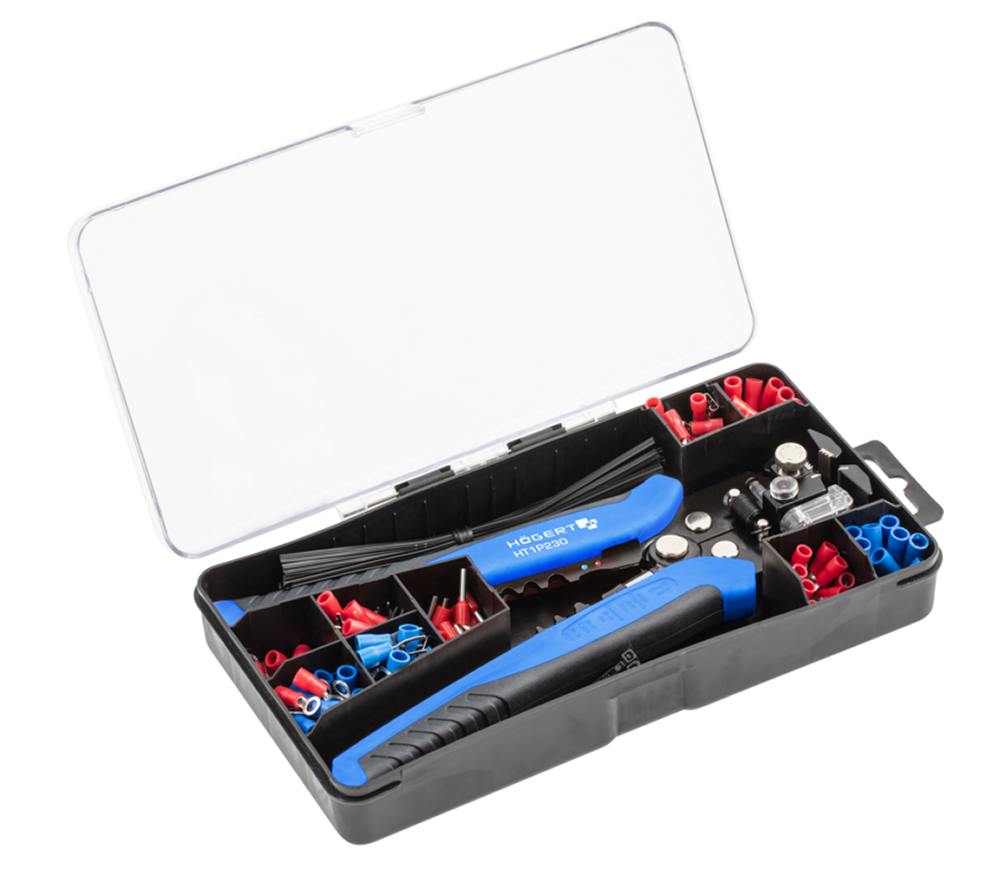 Клещи обжимные HOEGERT HT1P230 Штырьевые