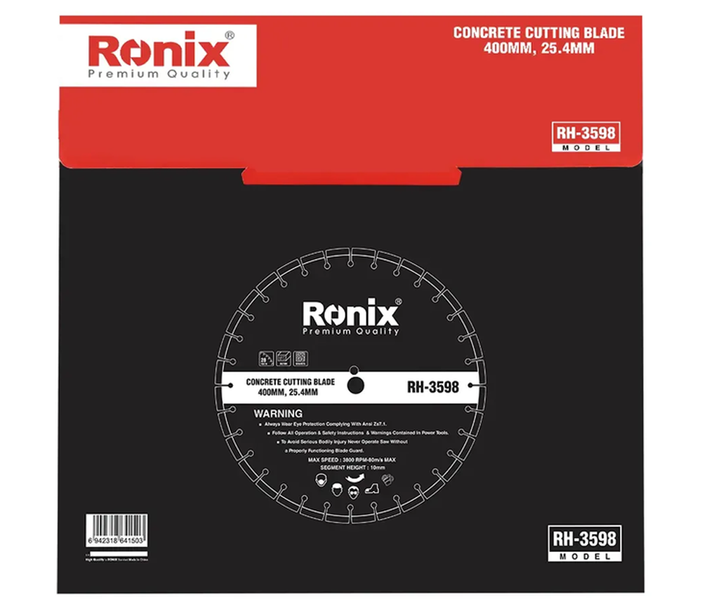 Алмазный отрезной диск RONIX RH-3598 400 мм Сегментированный Бетон-3