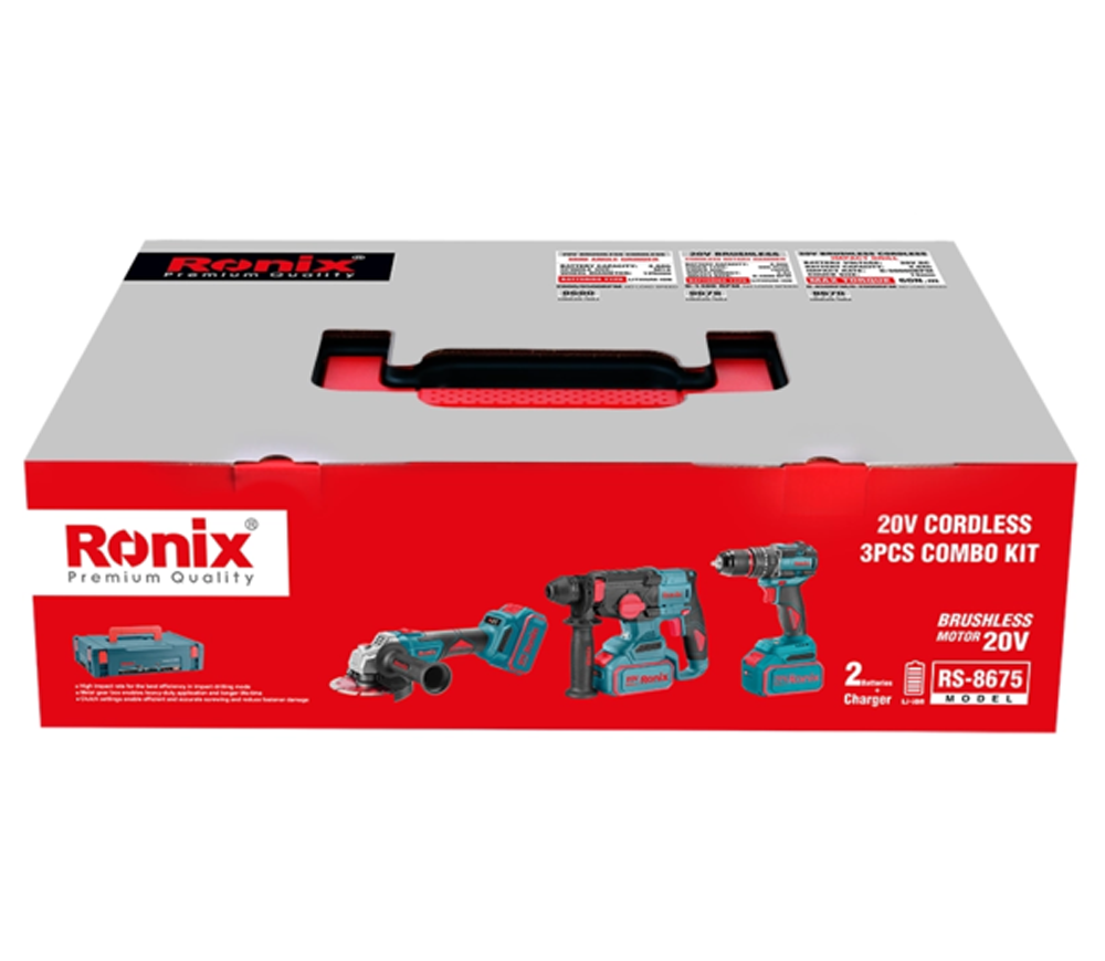 Набор аккумуляторных инструментов RONIX RS-8675-6