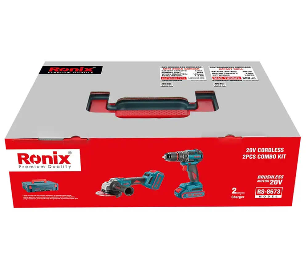 Набор аккумуляторных инструментов RONIX RS-8673-17