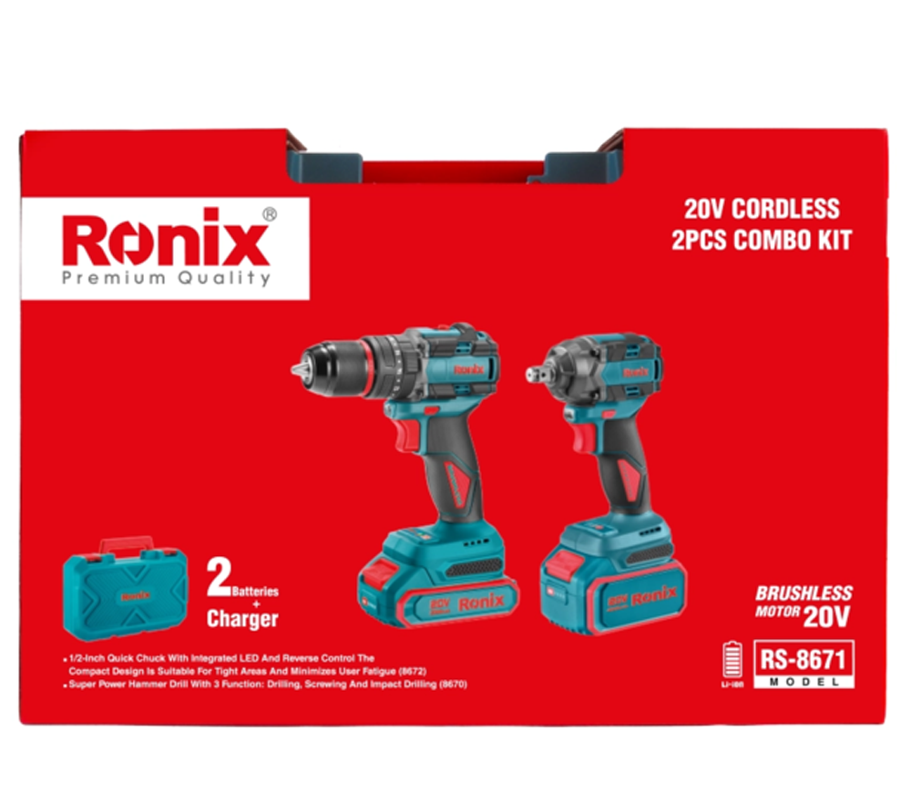 Набор аккумуляторных инструментов RONIX RS-8671-15